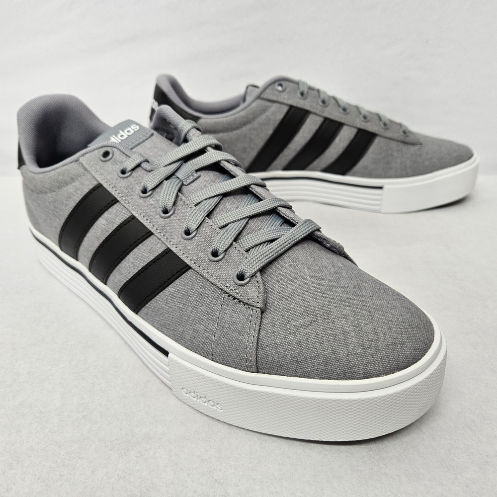 Adidas Daily 4.0 Athletic Shoes IF4493 Grey Black White‎ Men's Size 12